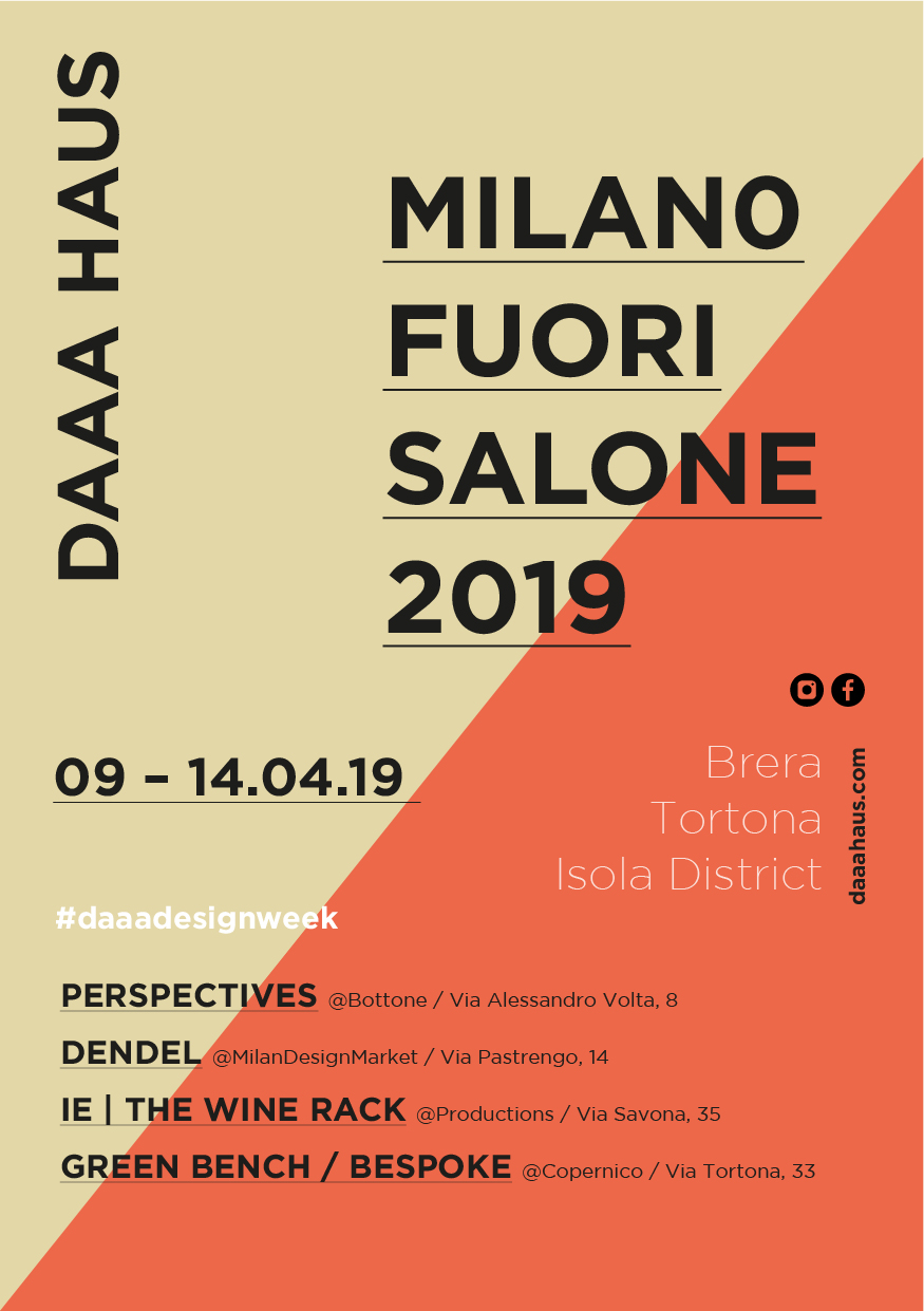 DAAA Exhibitions / Milan Design Week 2019 – DAAA Haus